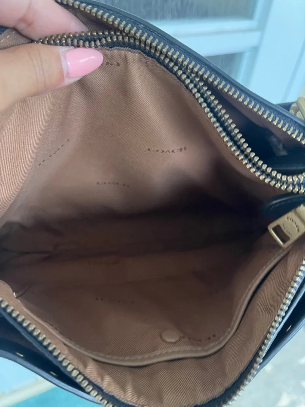 Coach smooth leather